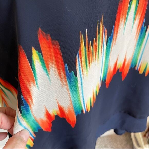 Collective Concepts Layered Adjustable Strap Flame Print Cami - Small - Picture 4 of 10